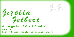 gizella felbert business card